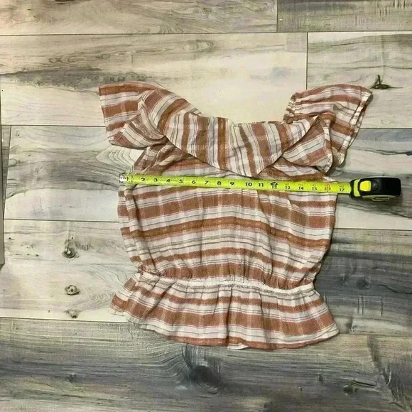 Wrangler retro women’s Southwestern stripe off shoulder blouse size small - Picture 6 of 7